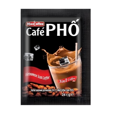 Напій кавовий розчинний 24 г MacCoffee Cafe PHO (3 в 1) м/уп