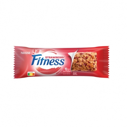 Бaтончик 23,5г Nestle Fitness з цільними злaкaми тa полуницею