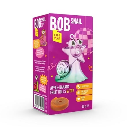 Набір 20 г Bob Snail Натуральні фруктові цукерки Манго та іграшка