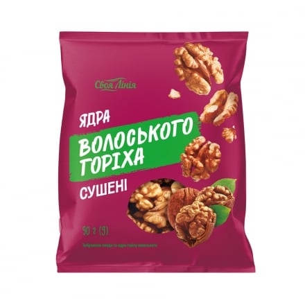Купити Ядра 90 г Своя Лінія волоського горіху сушені у АТБ Market