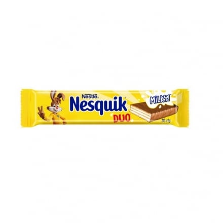 Вафля 26 г Nestle Nesquik DUO в молочному шоколаді 