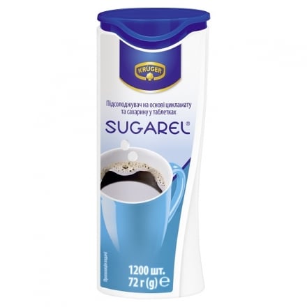 Замінювач цукру 1200 пігулок Sugarel п/уп
