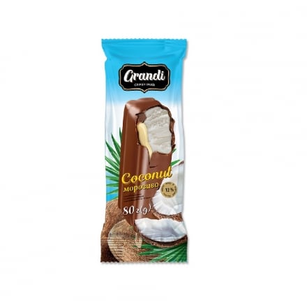 Морозиво 80 г Laska Grandi кокос ескімо