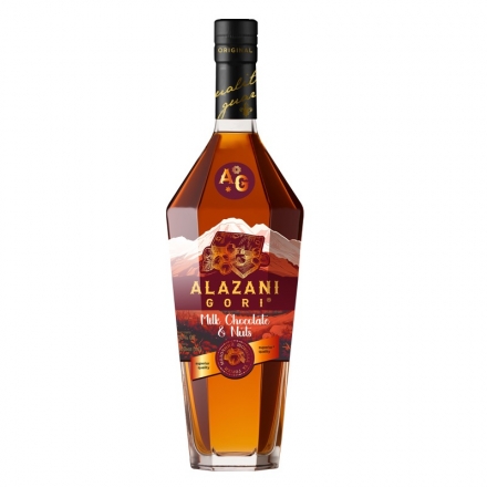 Спиртний напій 0,5 л Alazani Gori Milk Сhocolate&Nuts 30% об ск/пл Україна