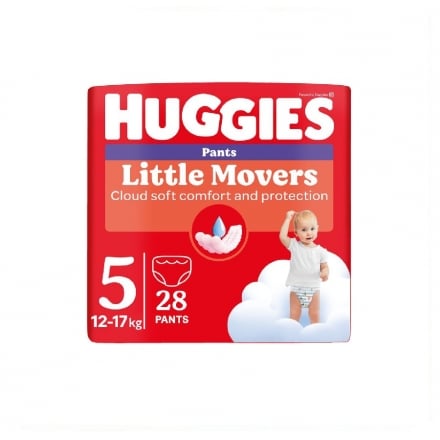 Підгузники-трусики 28 шт Huggies Little Movers Pants (5) дитячі м/уп