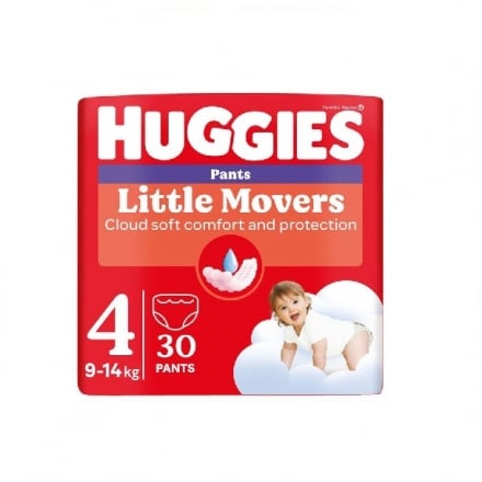 Підгузники-трусики 30 шт Huggies Little Movers Pants (4) дитячі м/уп