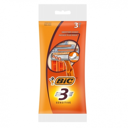 Бритви одноразові 3 шт Bic Sensitive-3 м/уп
