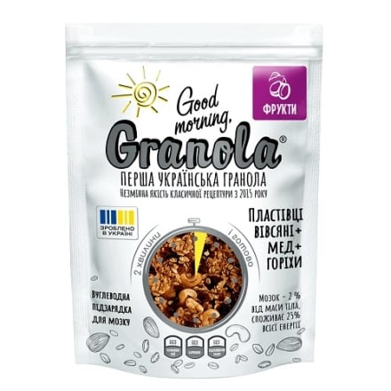 Сухой завтрак Good morning, Granola (сухофрукты, шоколад) 350г