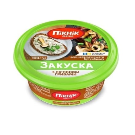 Закуска 100 г Пікнік Меню з лісовими грибами