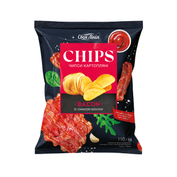 Купити Чипси 110г Своя лінія картопляні зі смаком бекону у АТБ Market