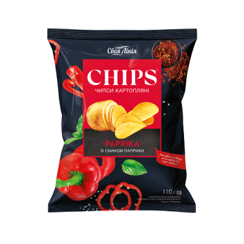 Купить Чипсы 110 г Своя линия картофельные со вкусом паприки в АТБ Market