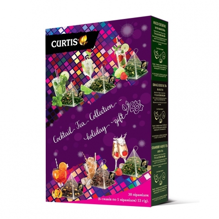 Набір Чаю 53 г (30 ф/п) Curtis Cocktail Tea Collection 6 смаків