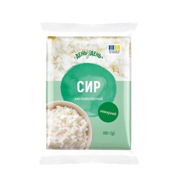 Купить Сир кисломолочний 180г День у День 0% еколін в АТБ Market