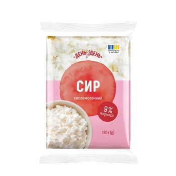 Купить Сир кисломолочний 180г День у День 9% еколін в АТБ Market