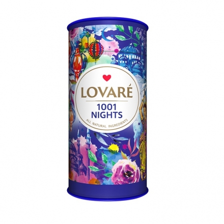 Чай 90 г Lovare 1001 Ніч чорний та зелений ароматизований