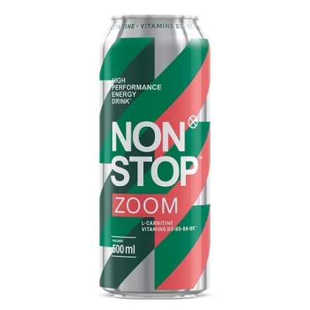Напій 0,5 л NON STOP ZOOM безалкогольний енергетичний сильногазований ж/б