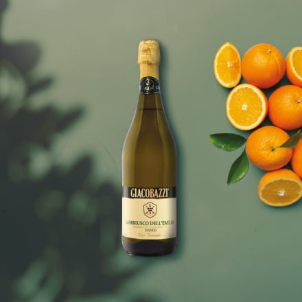 Вино 0,75л газоване Lambrusco Dell'Emilia IGT Giacobazzi напівcолодке біле 7,5%, Італія