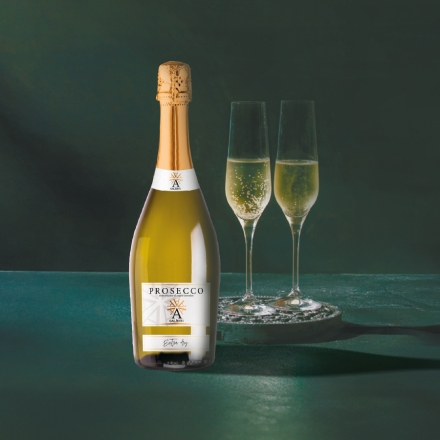 Вино 0,75 л ігристе сухе біле PROSECCO DOC SPUMANTE 10,5 % об скл/пл, Італія