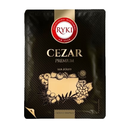 Сир напівтвердий 135 г Ryki Цезар 45% пластини газ/упак
