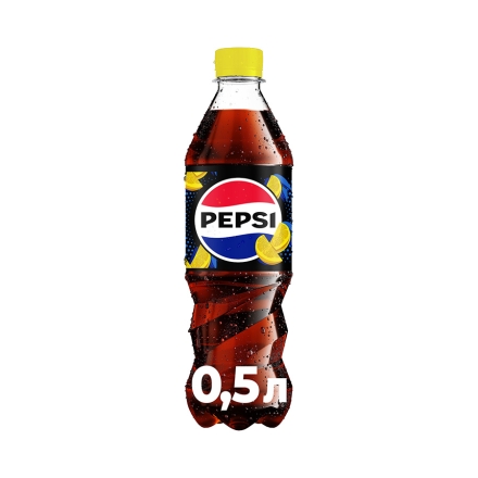 Нaпій 0,5 л Pepsi Лимон бeзaлкoгoльний сильнoгaзoвaний ПЕТ