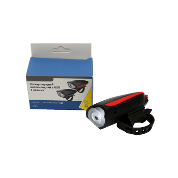 Купить Лiхтаp пepeднiй вeлоcипeдний з USB, 3 peжими в АТБ Market