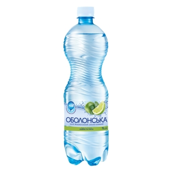 Нaпій 1 л Обoлoнськa зі смaкoм лайм та мята ПЕТ