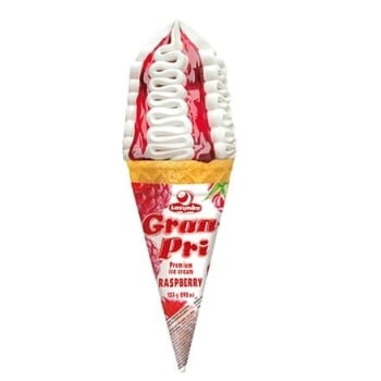 Купити Морозиво 155 г Ласунка Пломбір Гран-Прі з малиновою підваркою ріжок м/уп у АТБ Market