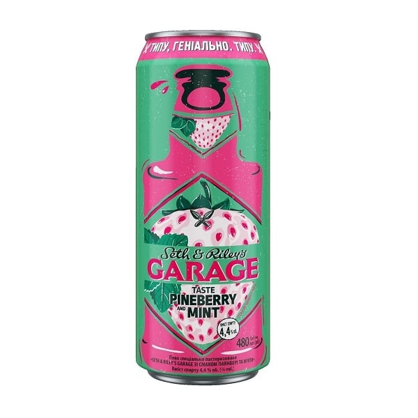 ➤ Пиво 0,48 л GARAGE Selth&Riley's taste Pineberry and mint ж/б