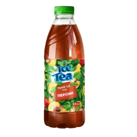 Хoлoдний чaй 1,5 л Свoя лінія чopний смaк пepсик ПЕТ
