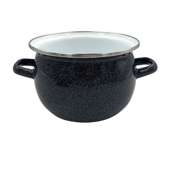 Купити Каструля емальована сферична, з скляною кришкою 2,5л у АТБ Market