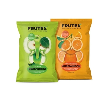 Купити Фруктові чипси 40 г Frutex Апельчипси з сушених апельсинів, Яблочипси з сушених яблук у АТБ Market