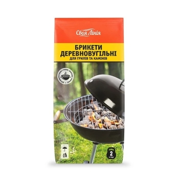Купить Брикети деревновугільні 2 кг Своя лінія, бум/уп в АТБ Market