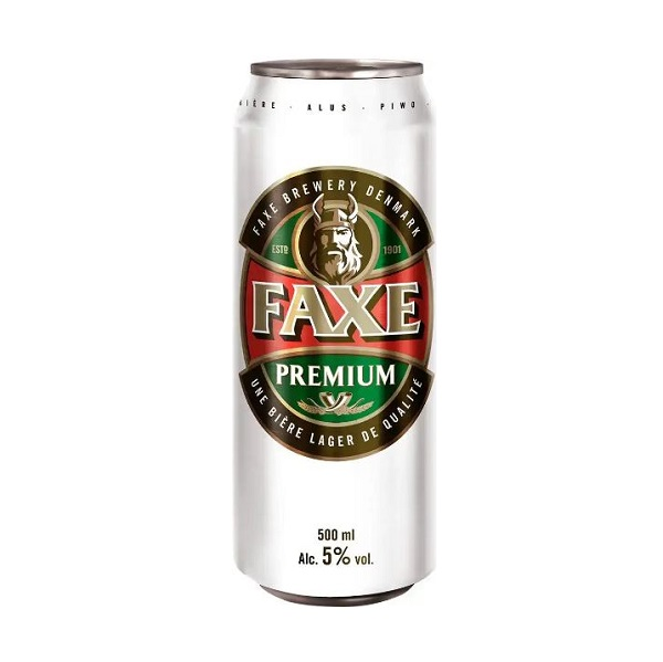 ➤ Пиво 0,5 л Faxe Premium світле фільтроване пастеризоване 5% об
