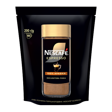 Кофе 200г Nescafe Espresso растворимый с густой пенкой