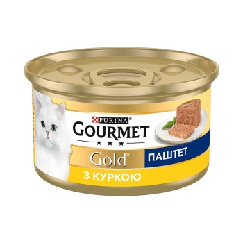 Купити Корм 85г Gourmet Gold консерви для котів паштет з куркою у АТБ Market