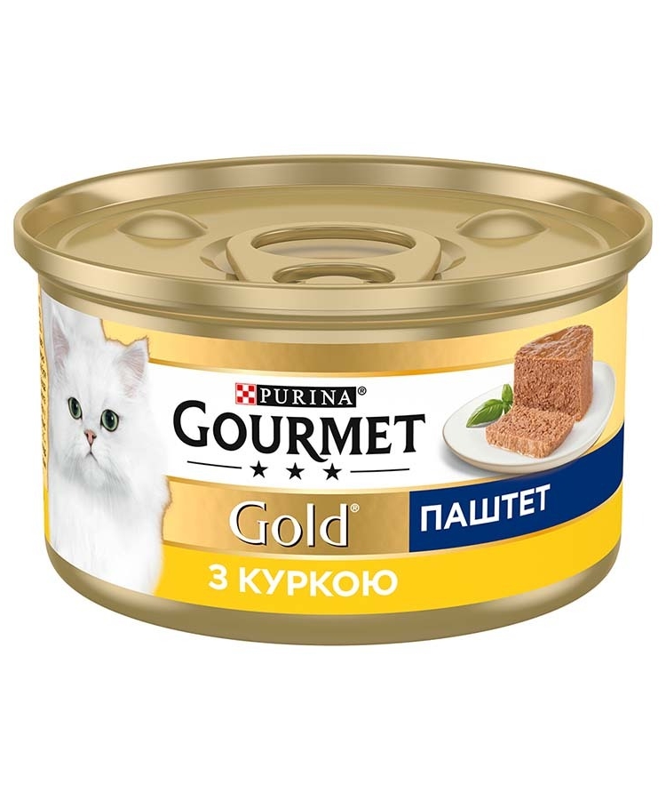 ➤ Корм 85г Gourmet Gold консерви для котів паштет з куркою купити
