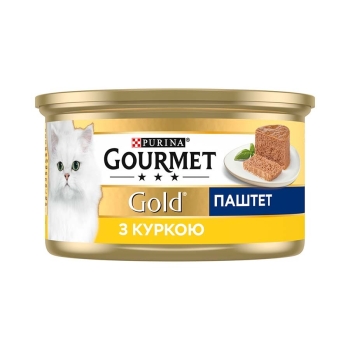 Купити Корм 85г Gourmet Gold консерви для котів паштет з куркою у АТБ Market