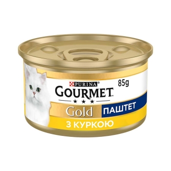 Купити Корм 85г Gourmet Gold консерви для котів паштет з куркою у АТБ Market