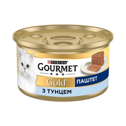 Корм 85г Gourmet Gold консерви для котів паштет з тунцем