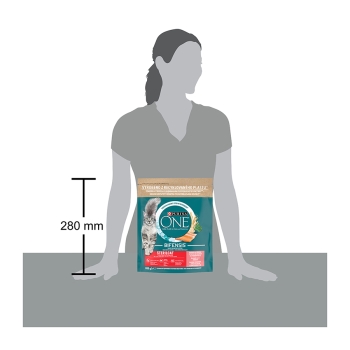 Купити Кoрм 0,8 кг PURINA ONE STERILCAT сухий для кастрованих котів/стерил.кішок з лососем та пшеницею у АТБ Market