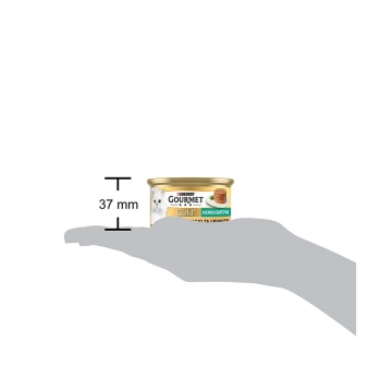 Купить Корм 85 г Gourmet Gold консервы для взрослых кошек нежные биточки с индюшатиной и шпинатом в АТБ Market