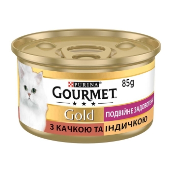 Купить Корм 85 г Gourmet Gold консервы для кошек с уткой и индейкой в  в АТБ Market