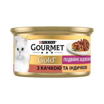 Купить Корм 85 г Gourmet Gold консервы для кошек с уткой и индейкой в  в АТБ Market