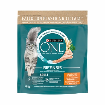 Купить Кoрм 450 г PURINA ONE Adult сухий з куркою повнораціонний корм для дорослих котів м/уп в АТБ Market