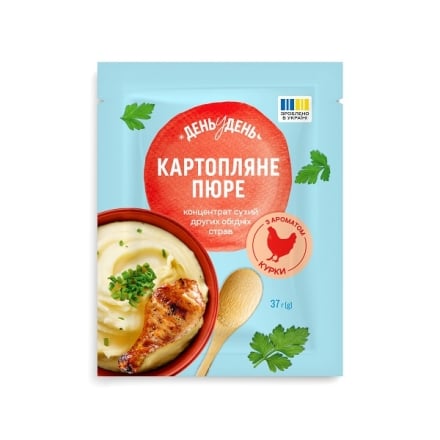 Картопляне пюре 37 г День у День швидкого приготування з ароматом курки м/уп