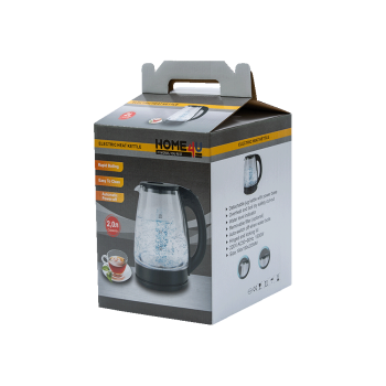 Купити Чайник Home4U eлeктpичний 2,0л, cкляний коpпуc у АТБ Market