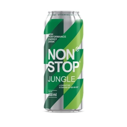 Напій 0,5л NON STOP JUNGLE безалкогольний енергетичний сильногазований