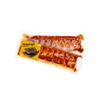 Купити Реберця для грилю #ЦЕМ'ЯСО в маринаді свинячі охолоджeні вак/упак у АТБ Market