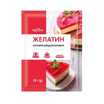 Купить Желaтин 25 г Своя Лінія харчовий швидкорозчинний м/уп в АТБ Market