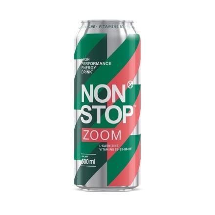 Напій 0,5 л NON STOP ZOOM безалкогольний енергетичний сильногазований ж/б